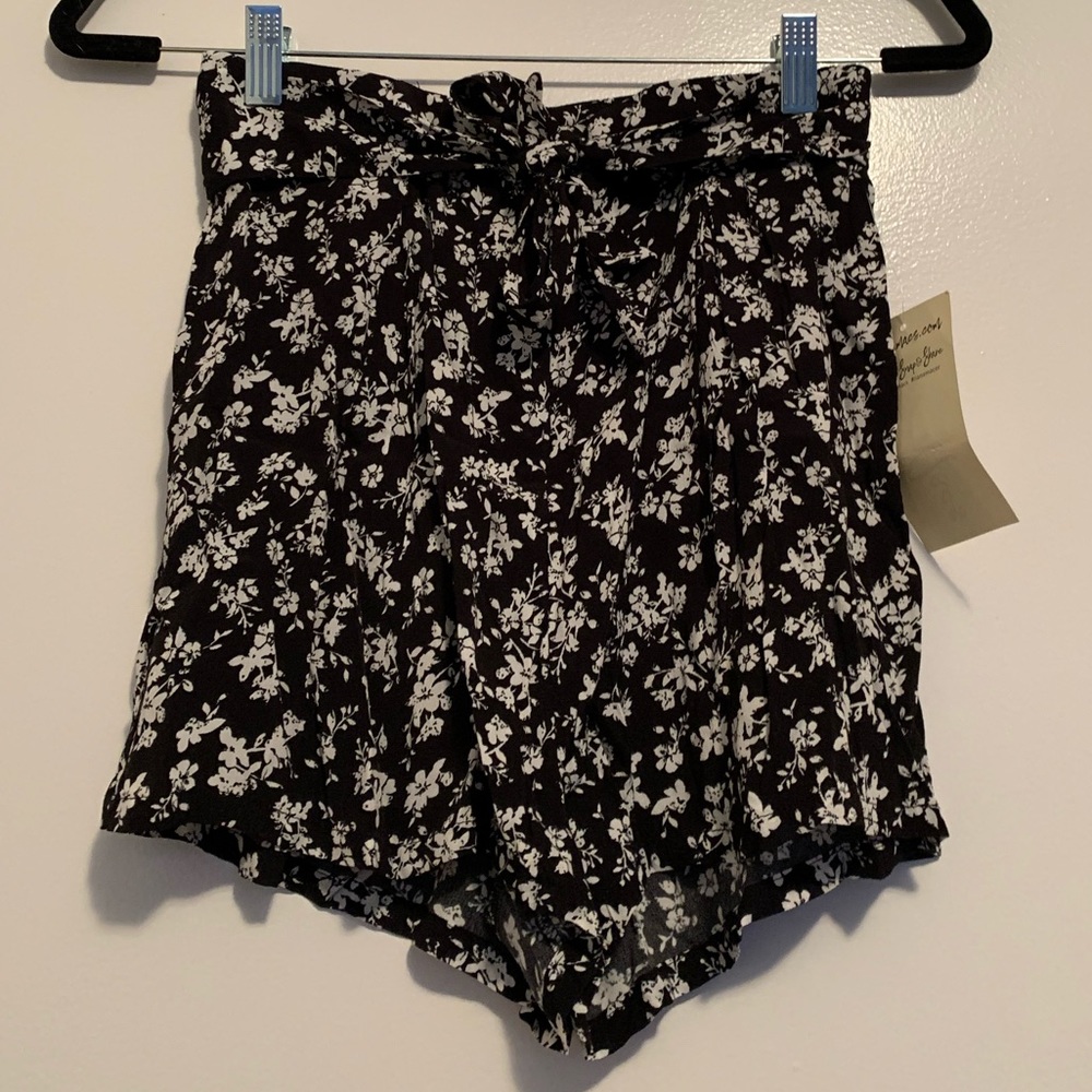 Tie Front Shorts